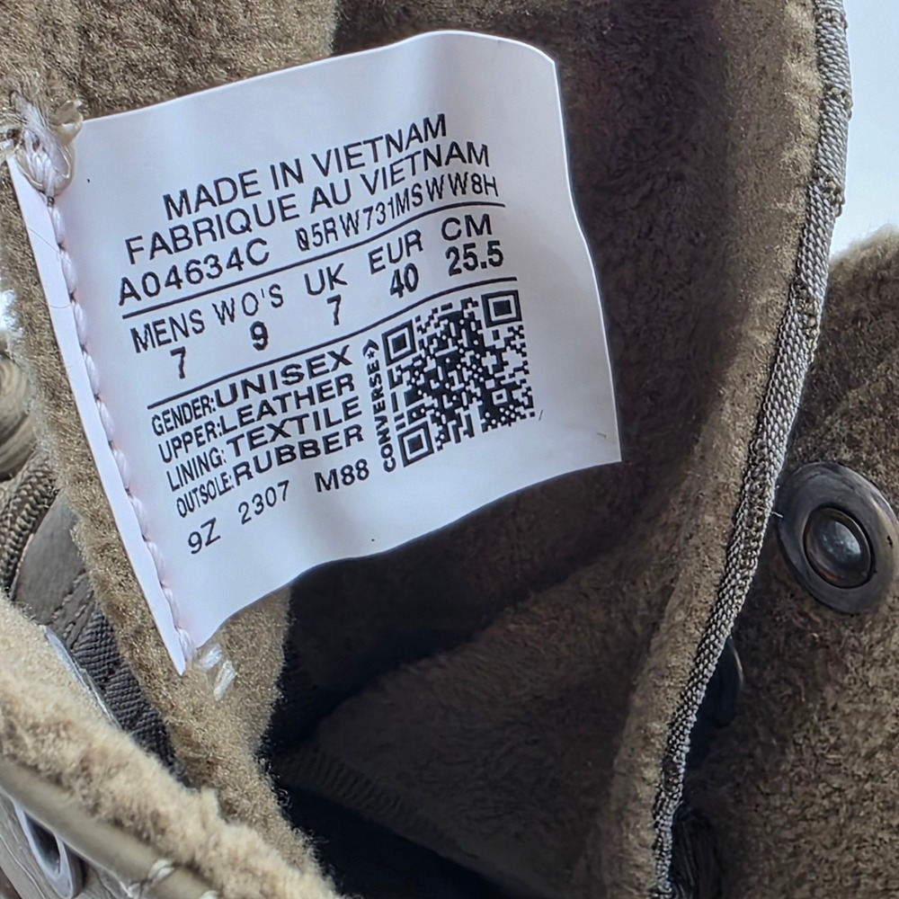 Converse Chuck Taylor All Star Lugged 2 Counter Climate Waterproof Boot A04634C - Picture 10 of 11